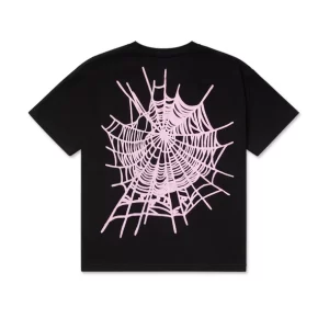 Black/Pink sp5der Web Tee