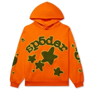 Orange Beluga Hoodie Sp5der