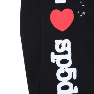 SP5DER BLACK SOUVENIR SWEATPANTS