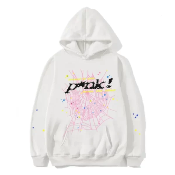 P*nk Sp5der Black Logo Hoodie