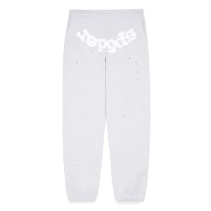 Sp5der Heather Grey Og Web Sweatpants