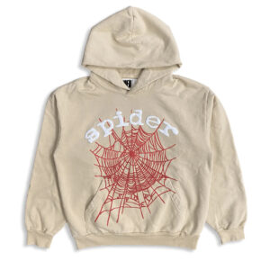 Spider Logo Cream Hoodie