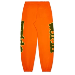 Sp5der Orange Beluga Sweatpants